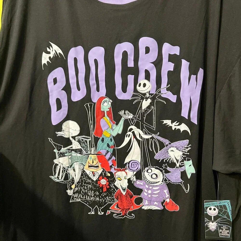 Disney Nightmare Before Christmas Women's Sleepshirt PJ NBC New 2x 18W-20W Plus - Picture 7 of 10